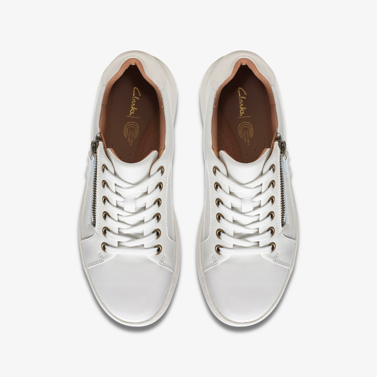 Nalle Lace White Leather | Clarks for sale - Women
