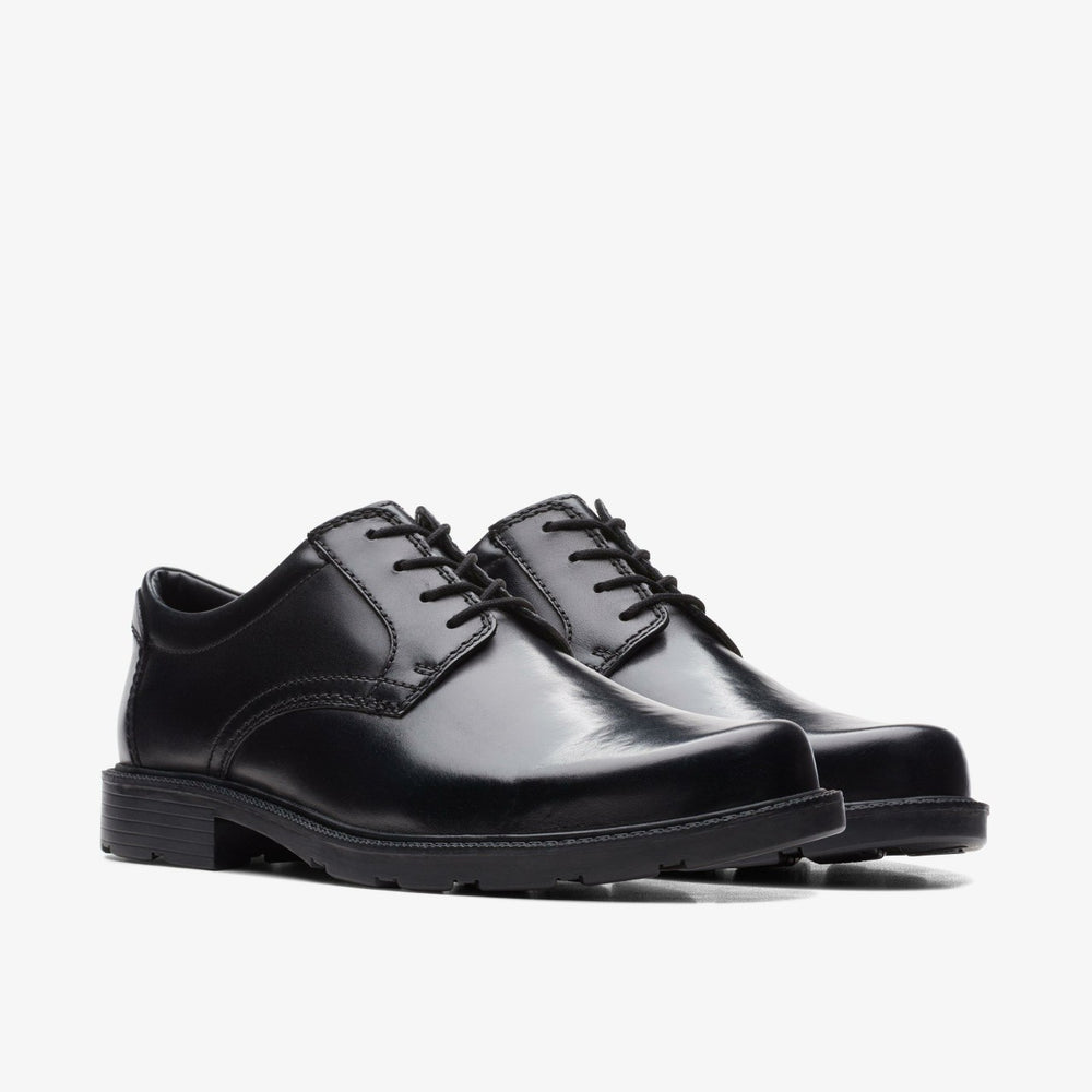 Kerton Lace Black Leather | Clarks for sale - Men