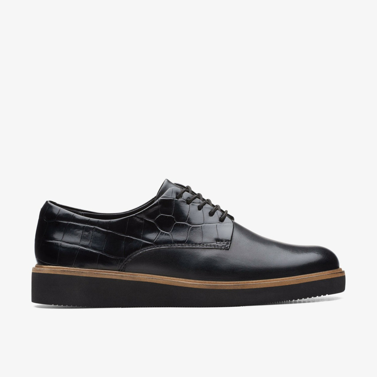 Glickly Derby Black Combination | Clarks for sale - Women