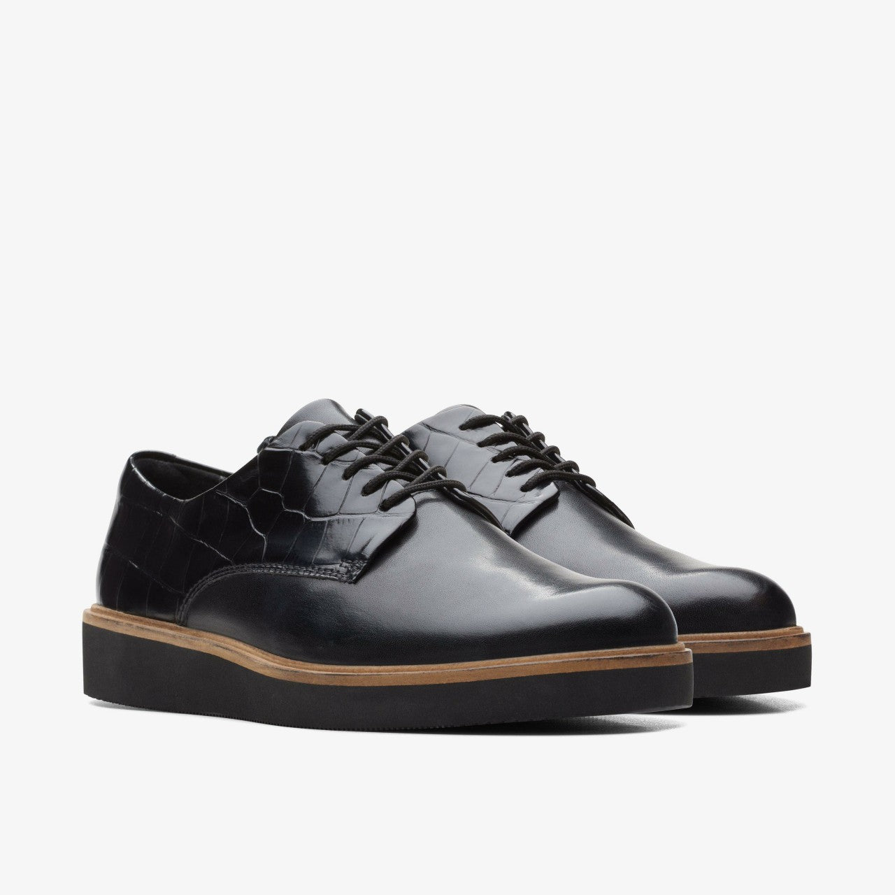 Glickly Derby Black Combination | Clarks for sale - Women