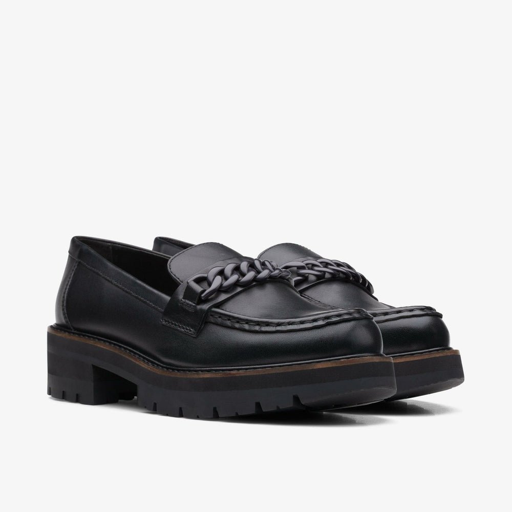 Orianna Edge Black Leather | Clarks Sale - Women
