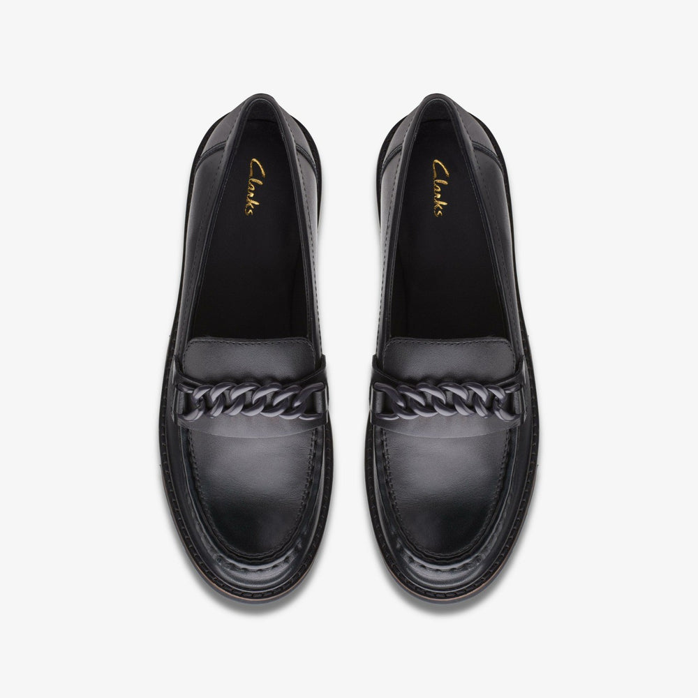 Orianna Edge Black Leather | Clarks Sale - Women