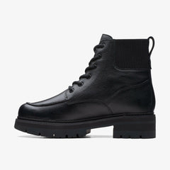 Orianna Mid Black Warmlined Leather | Clarks for sale - Women