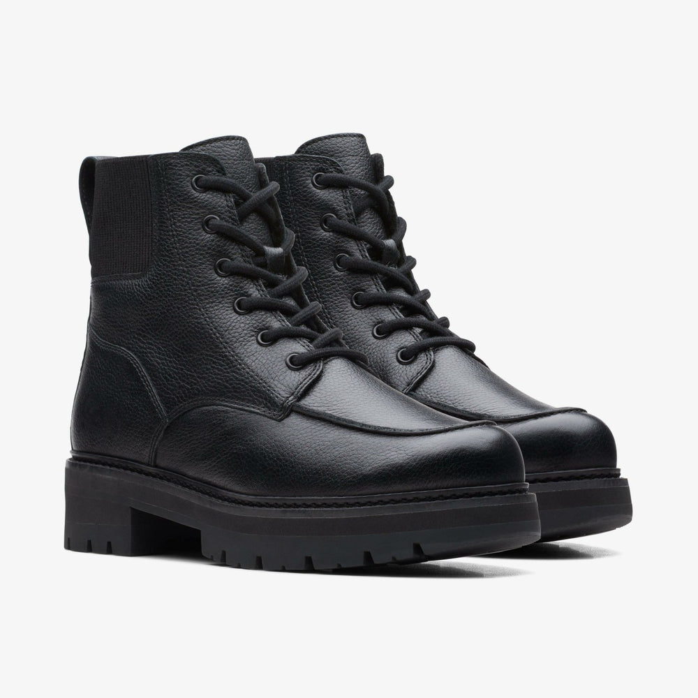 Orianna Mid Black Warmlined Leather | Clarks for sale - Women
