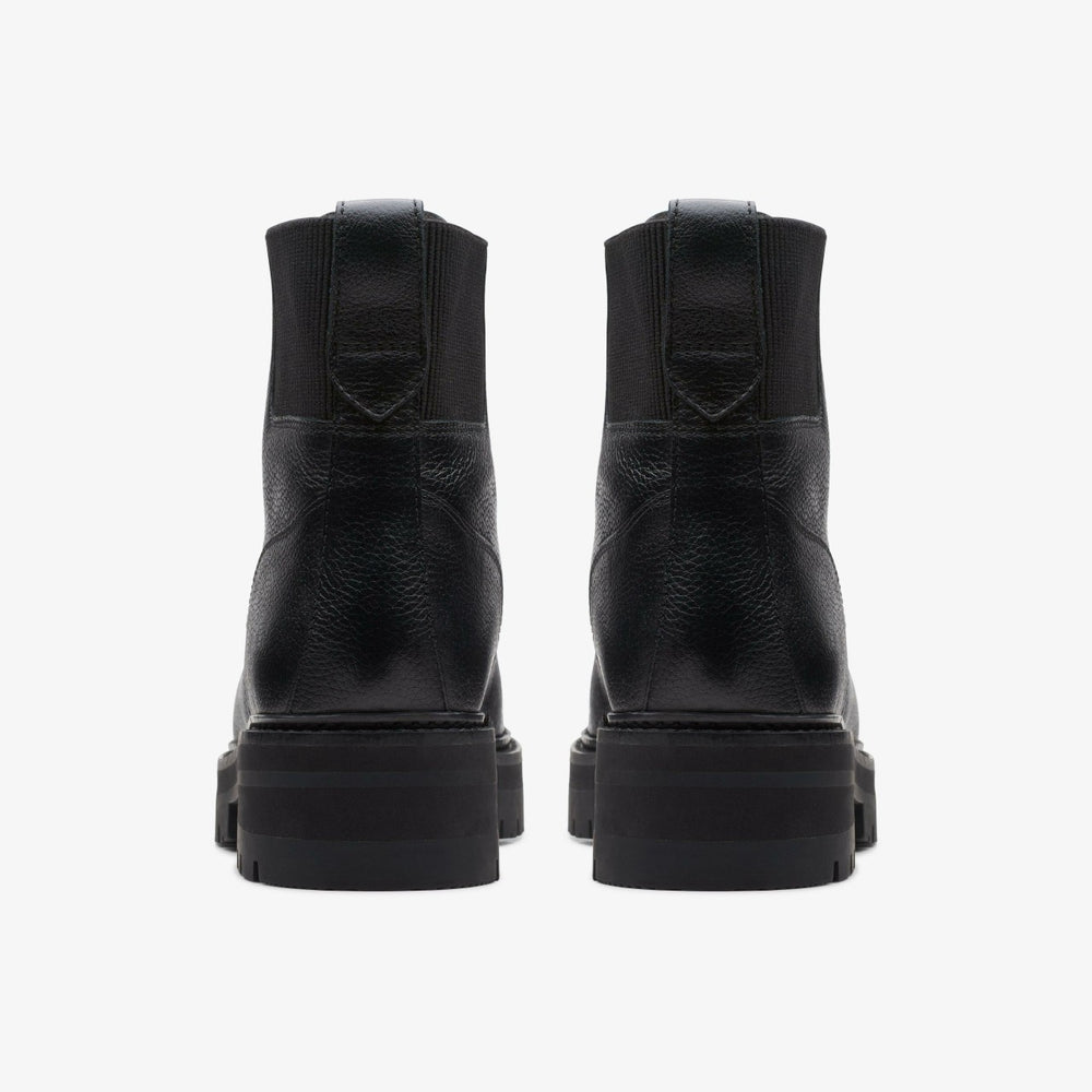 Orianna Mid Black Warmlined Leather | Clarks for sale - Women