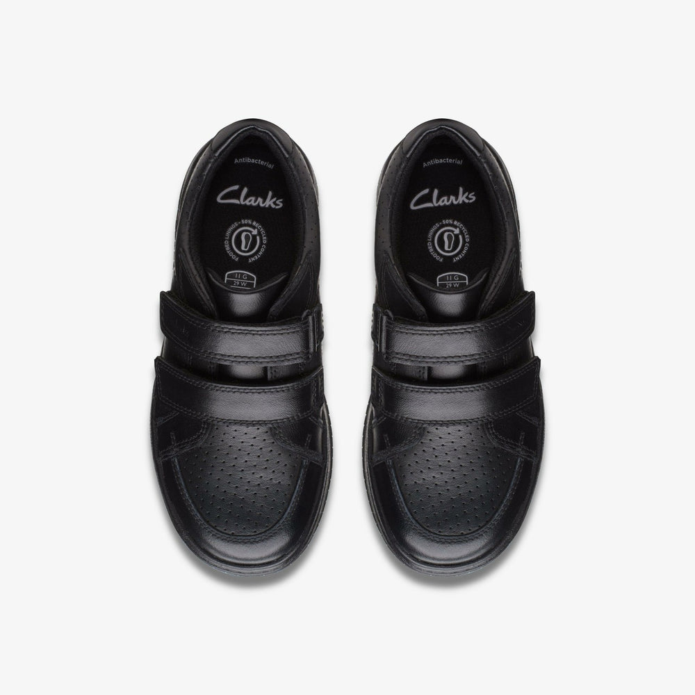 Fawn Strap Kid Black Leather | Clarks for sale - Kids