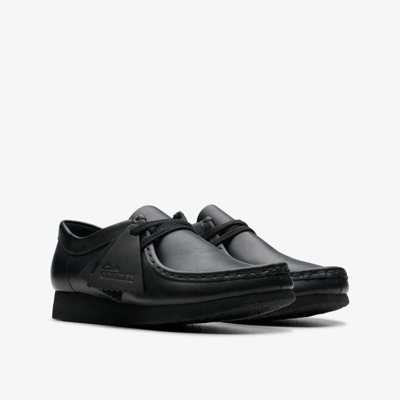 Wallabee Older Black Leather | Clarks for sale - Kids