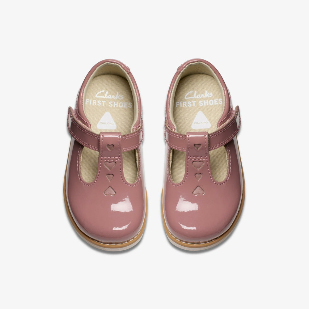 Crown Teen Toddler Dusty Pink Patent | Clarks online - Kids