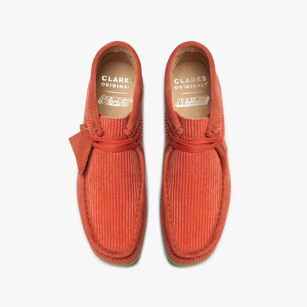 Wallabee Boot Coral Cord | Clarks for sale - Women
