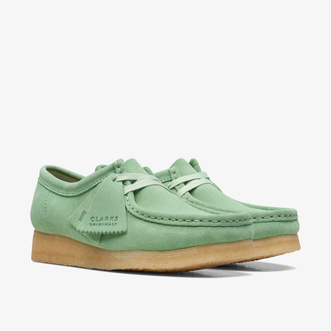Wallabee Pine Green | Clarks discount - Women