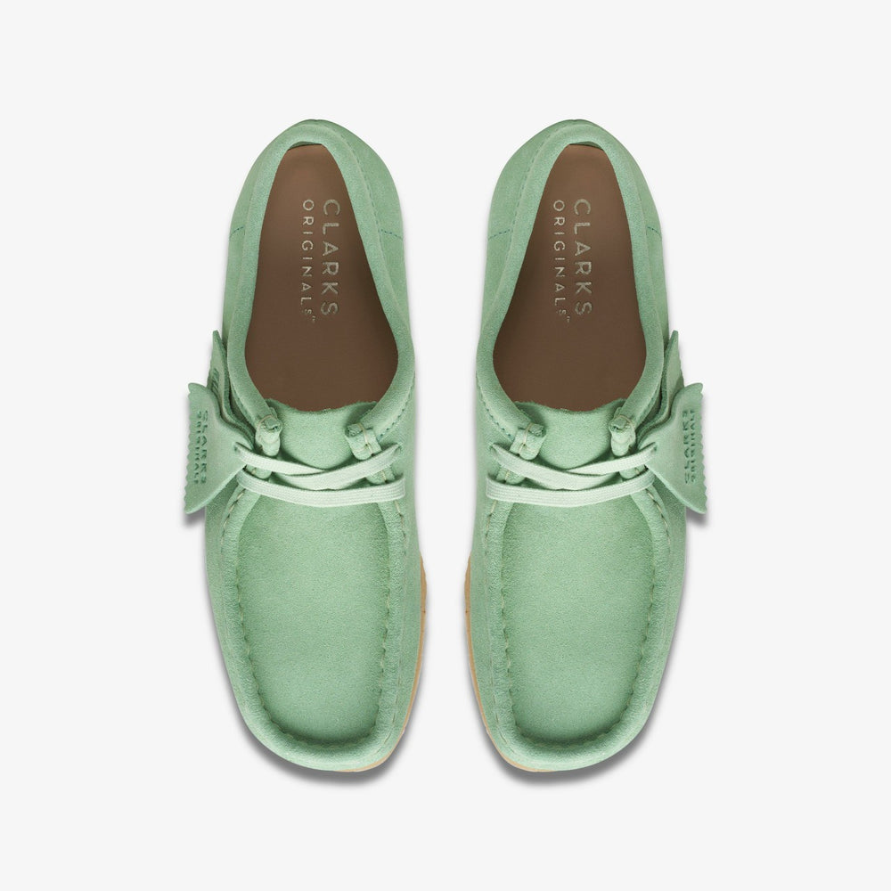 Wallabee Pine Green | Clarks discount - Women