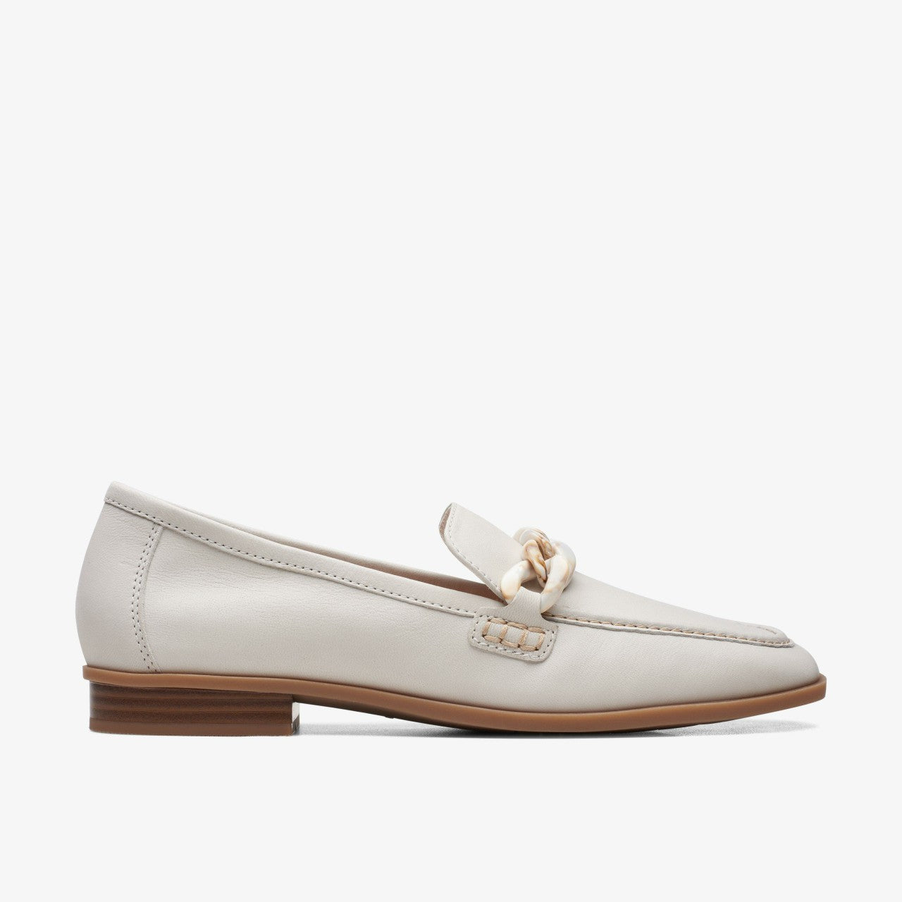 Sarafyna Iris Loafer White Leather | Clarks discount - Women