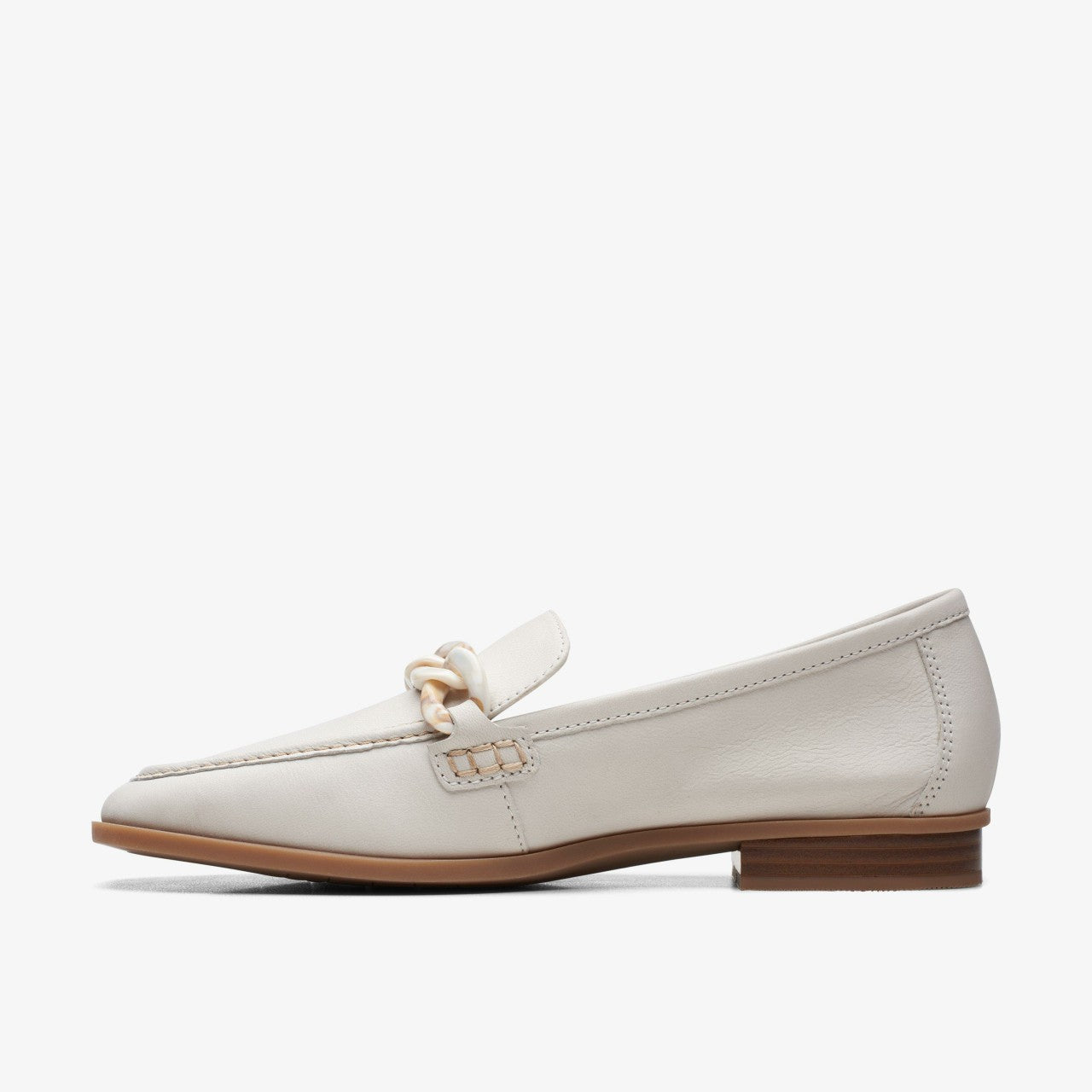 Sarafyna Iris Loafer White Leather | Clarks discount - Women