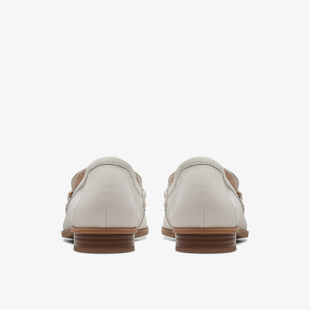 Sarafyna Iris Loafer White Leather | Clarks discount - Women
