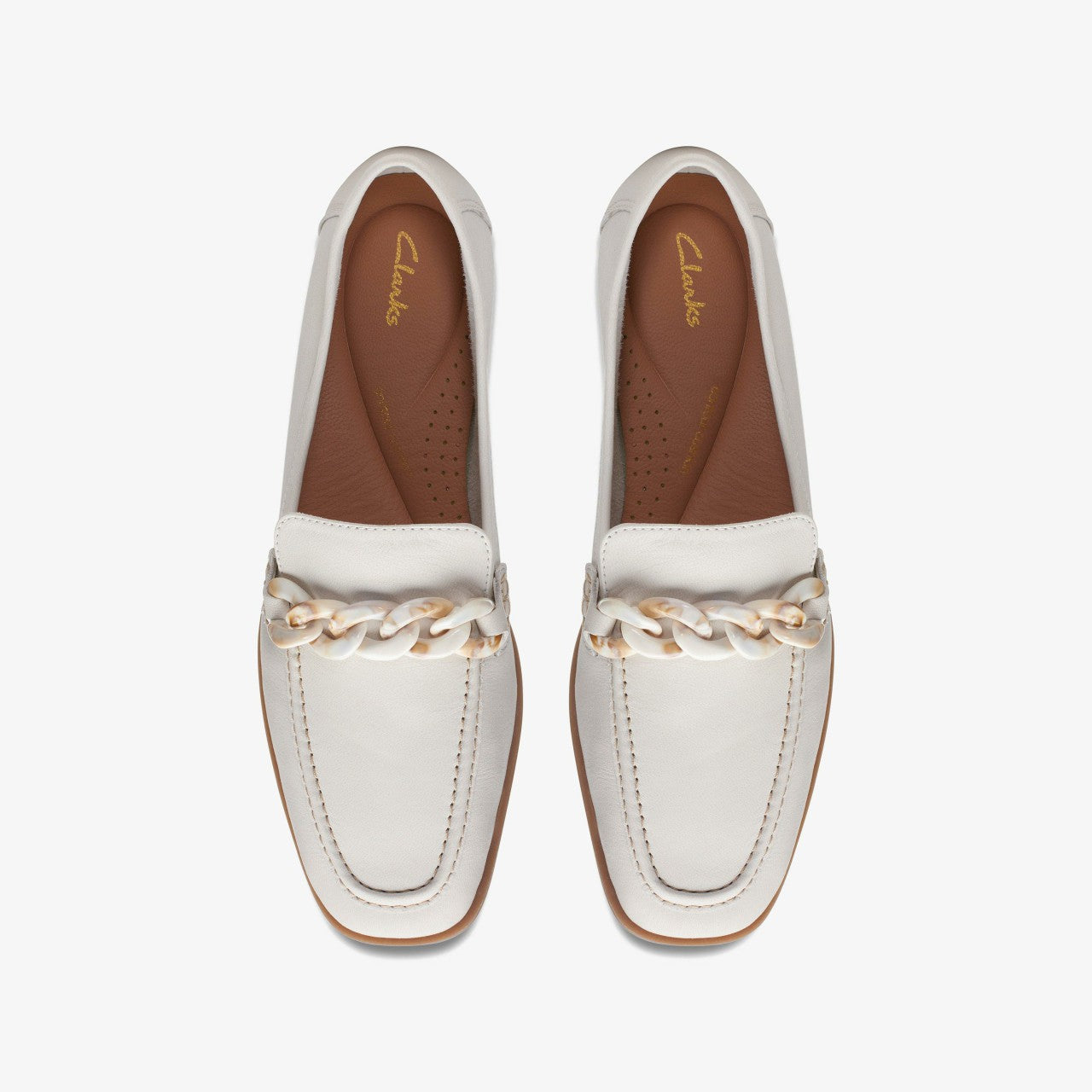 Sarafyna Iris Loafer White Leather | Clarks discount - Women