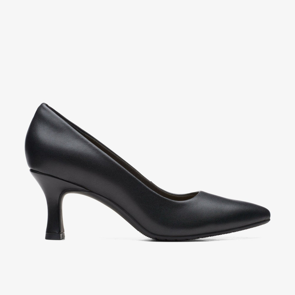 Kataleyna Gem Black Leather | Clarks outlet - Women