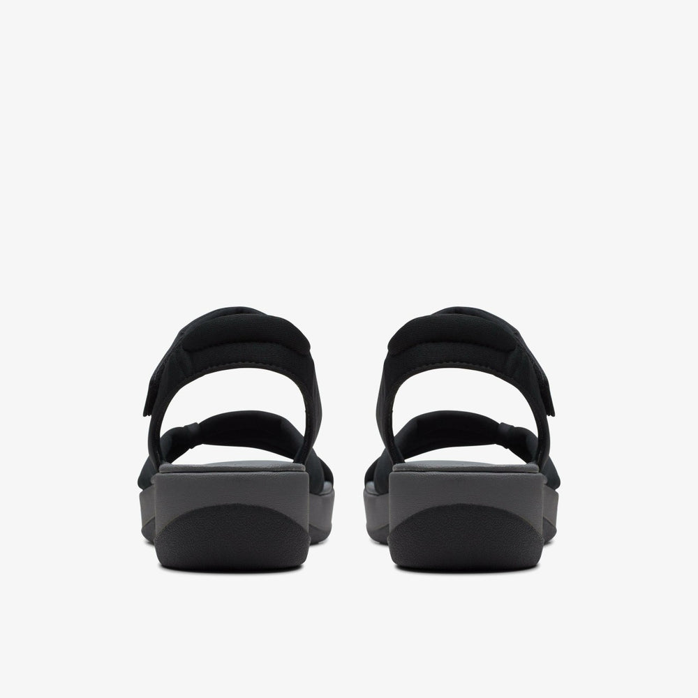 Arla Shore Black Textile | Clarks on Sale - Women