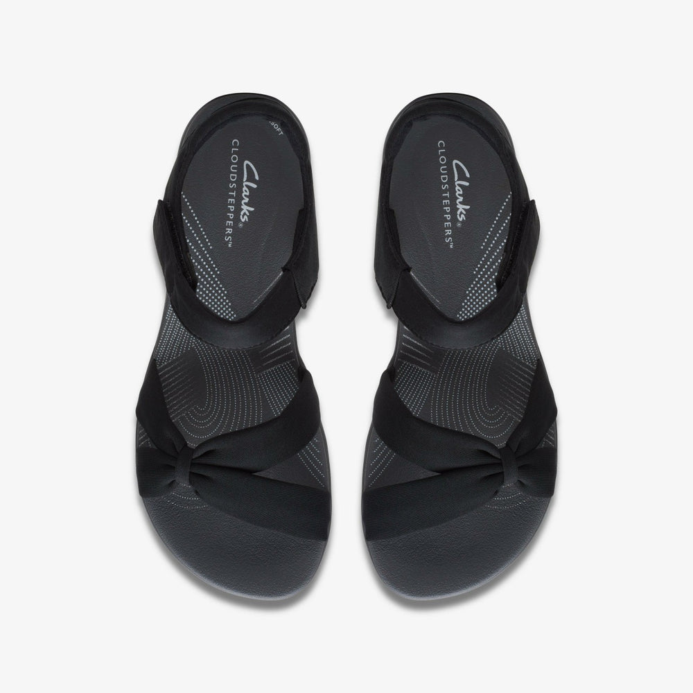 Arla Shore Black Textile | Clarks on Sale - Women