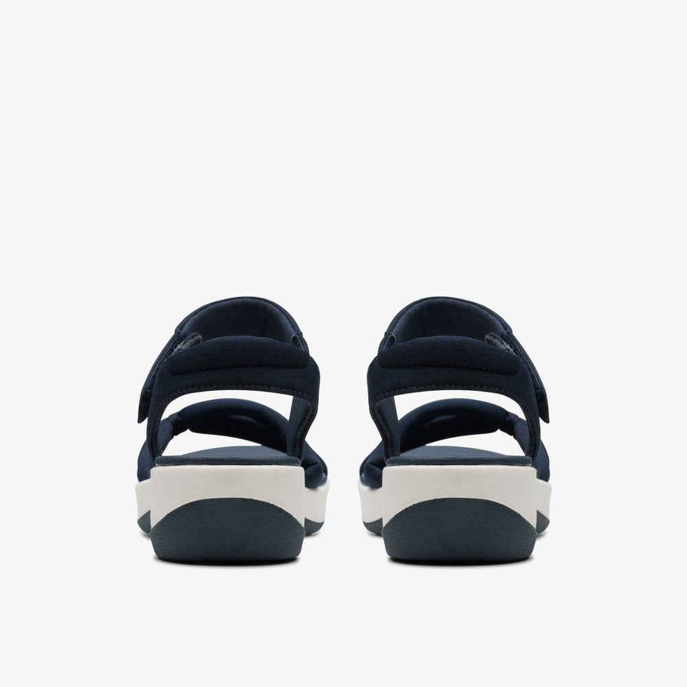 Arla Shore Navy Textile | Clarks for sale - Women