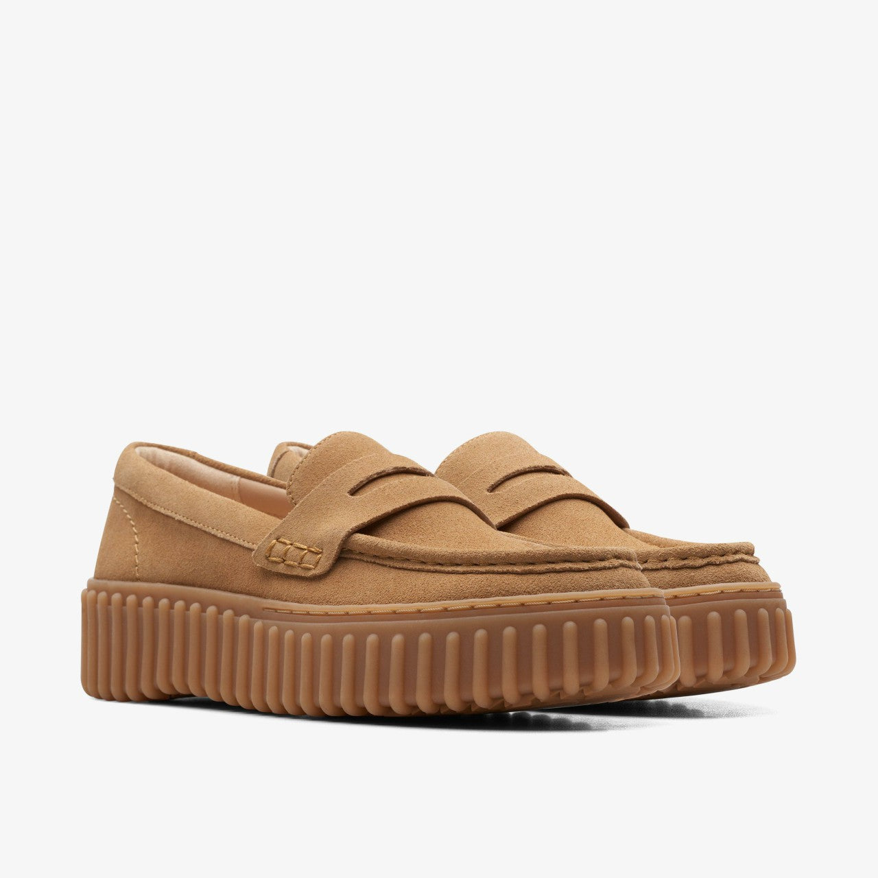 Torhill Penny Loafer Light Tan Suede | Clarks Sale - Women