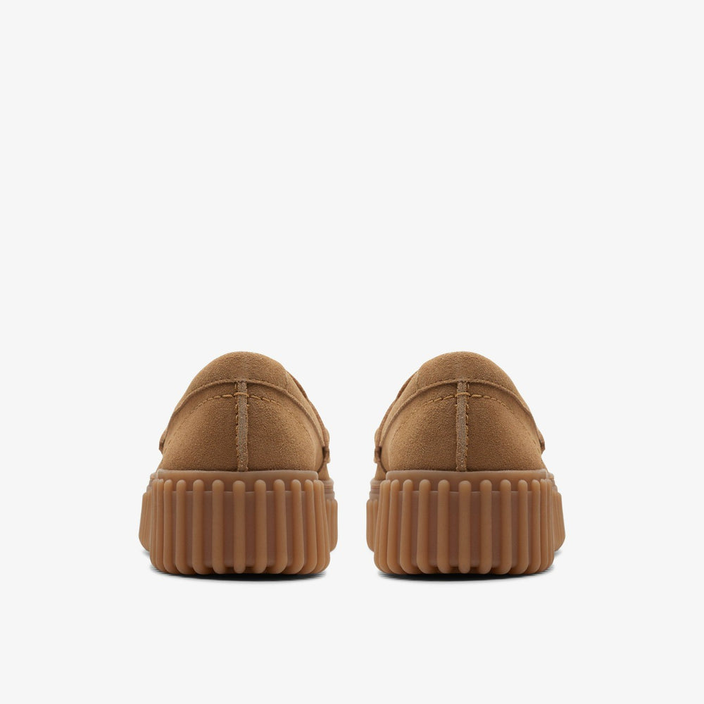 Torhill Penny Loafer Light Tan Suede | Clarks Sale - Women