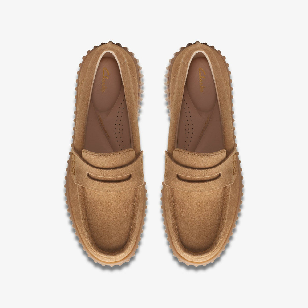 Torhill Penny Loafer Light Tan Suede | Clarks Sale - Women