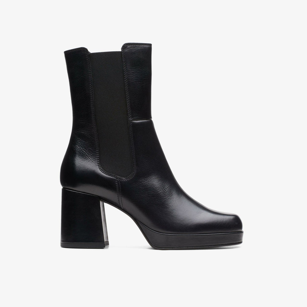 Pique Up Black Leather | Clarks outlet - Women