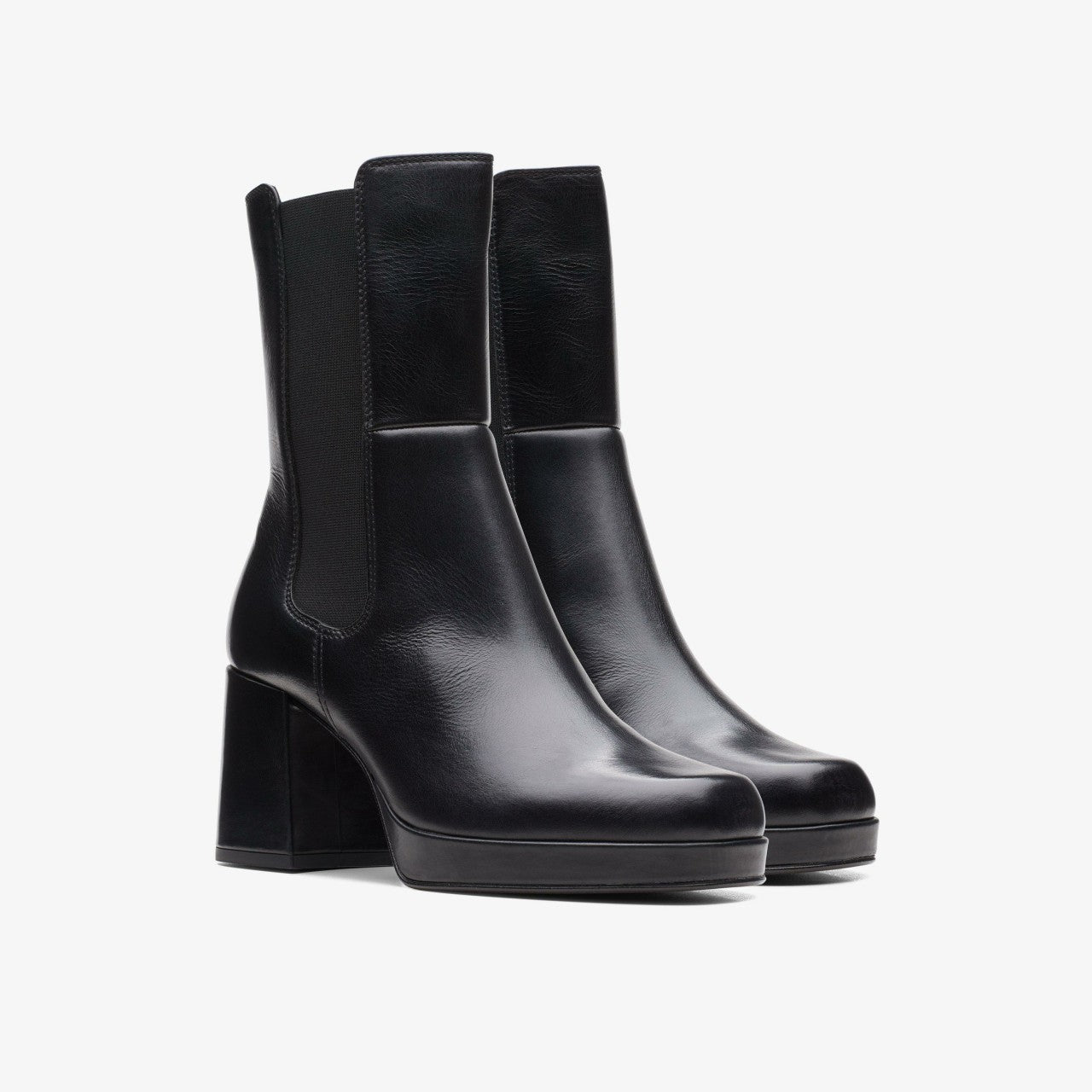 Pique Up Black Leather | Clarks outlet - Women