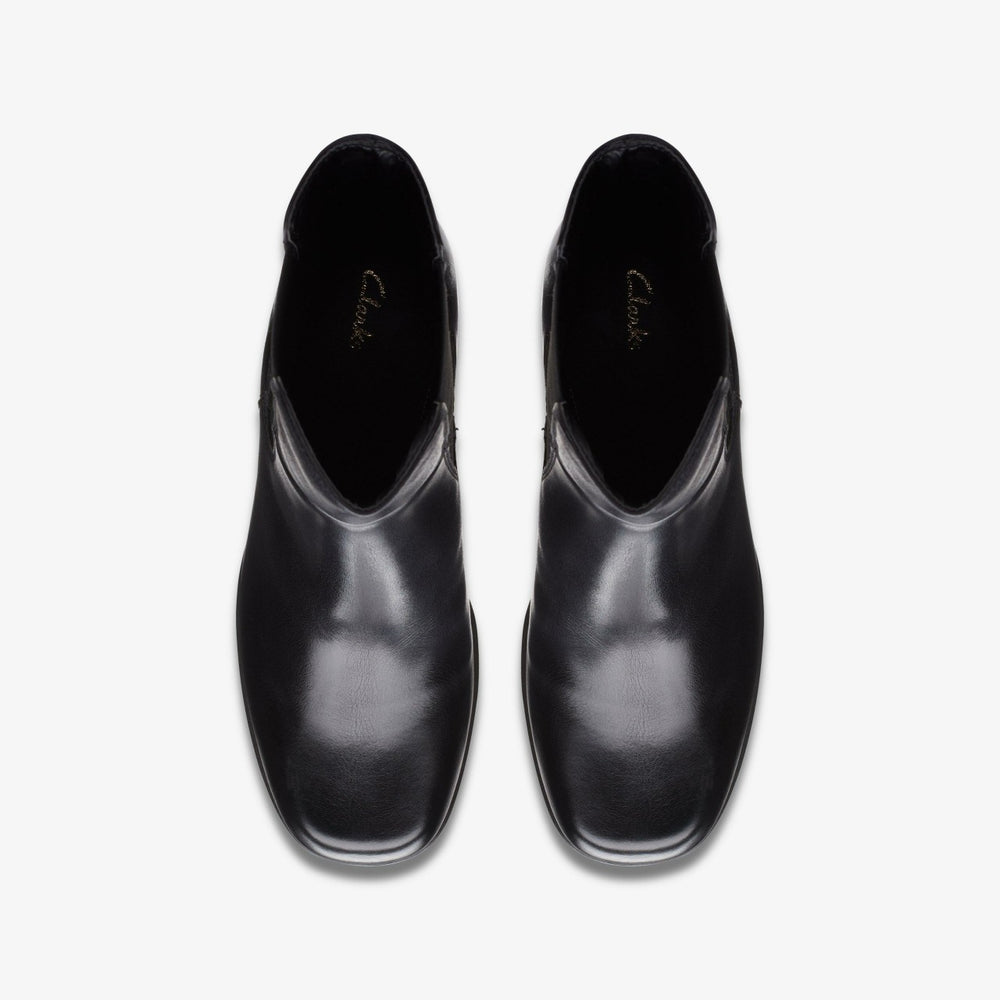 Pique Up Black Leather | Clarks outlet - Women