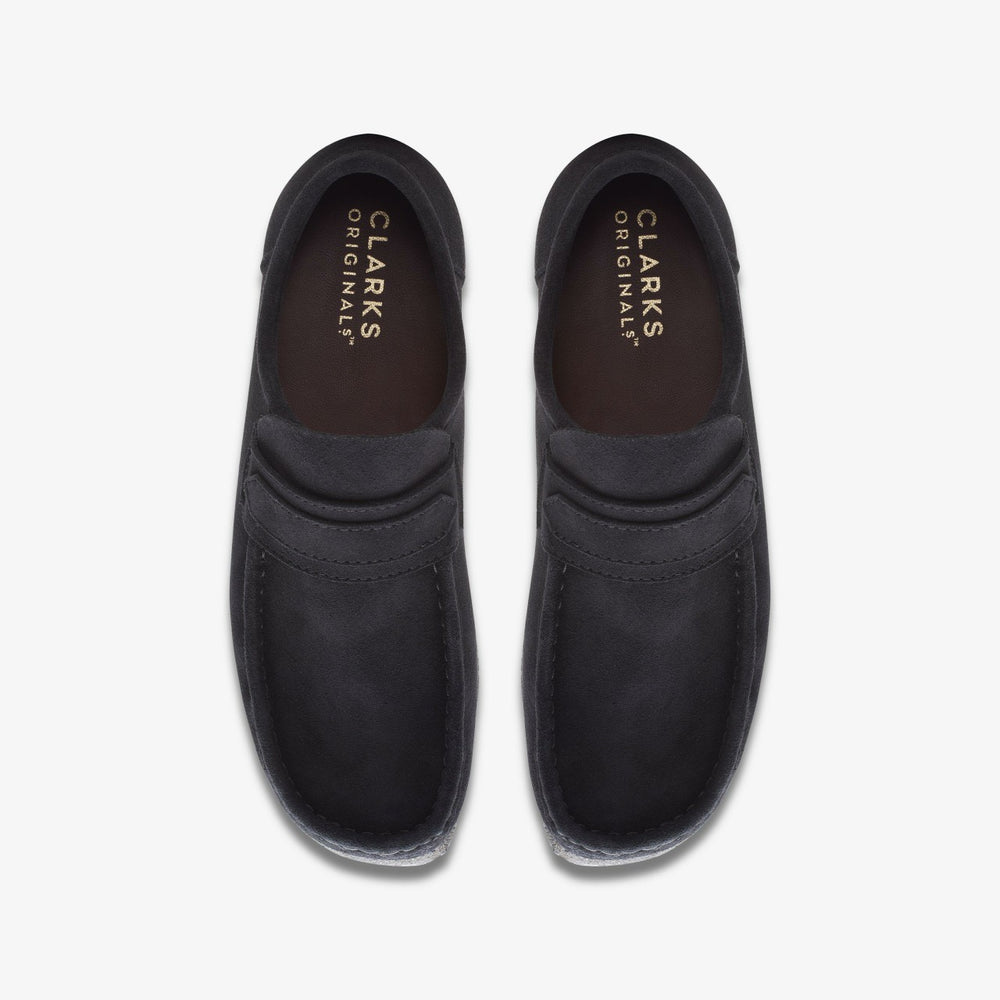 Wallabee Loafer Black Suede | Clarks discount - Men