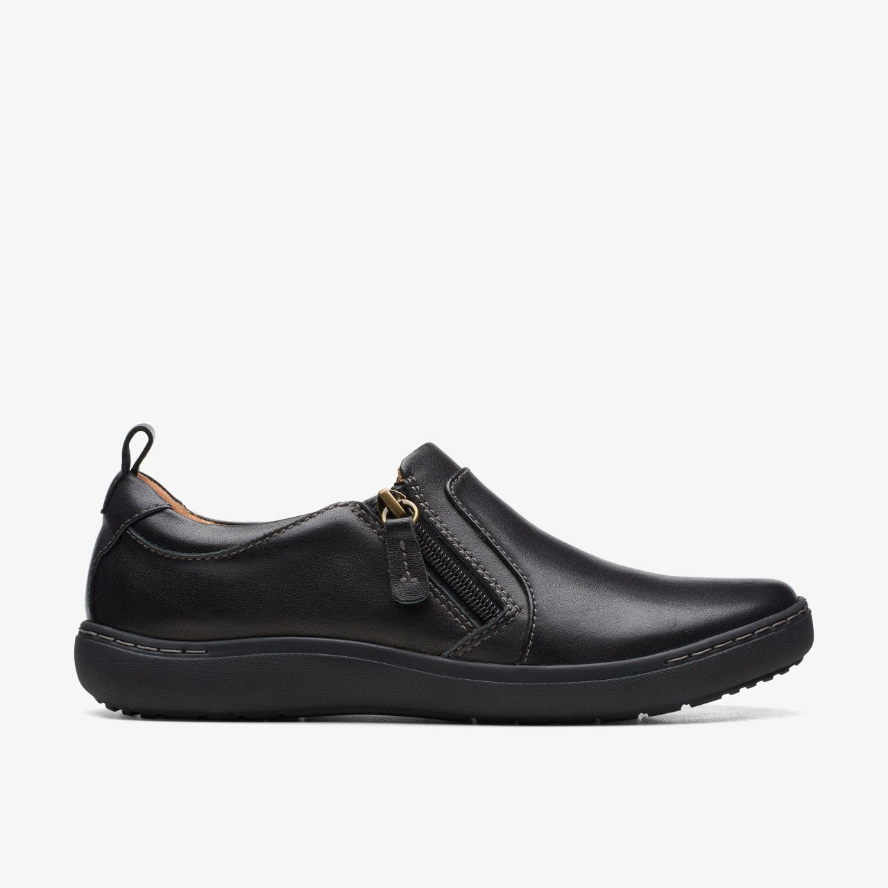 Nalle Lilac Black Leather | Clarks on Sale - Women