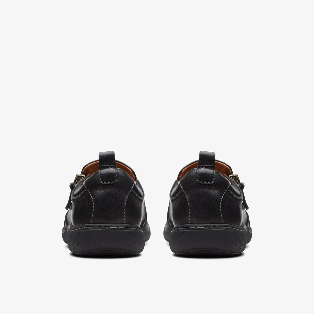 Nalle Lilac Black Leather | Clarks on Sale - Women