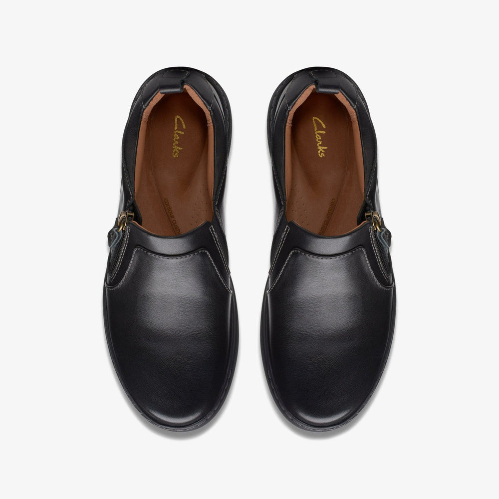 Nalle Lilac Black Leather | Clarks on Sale - Women