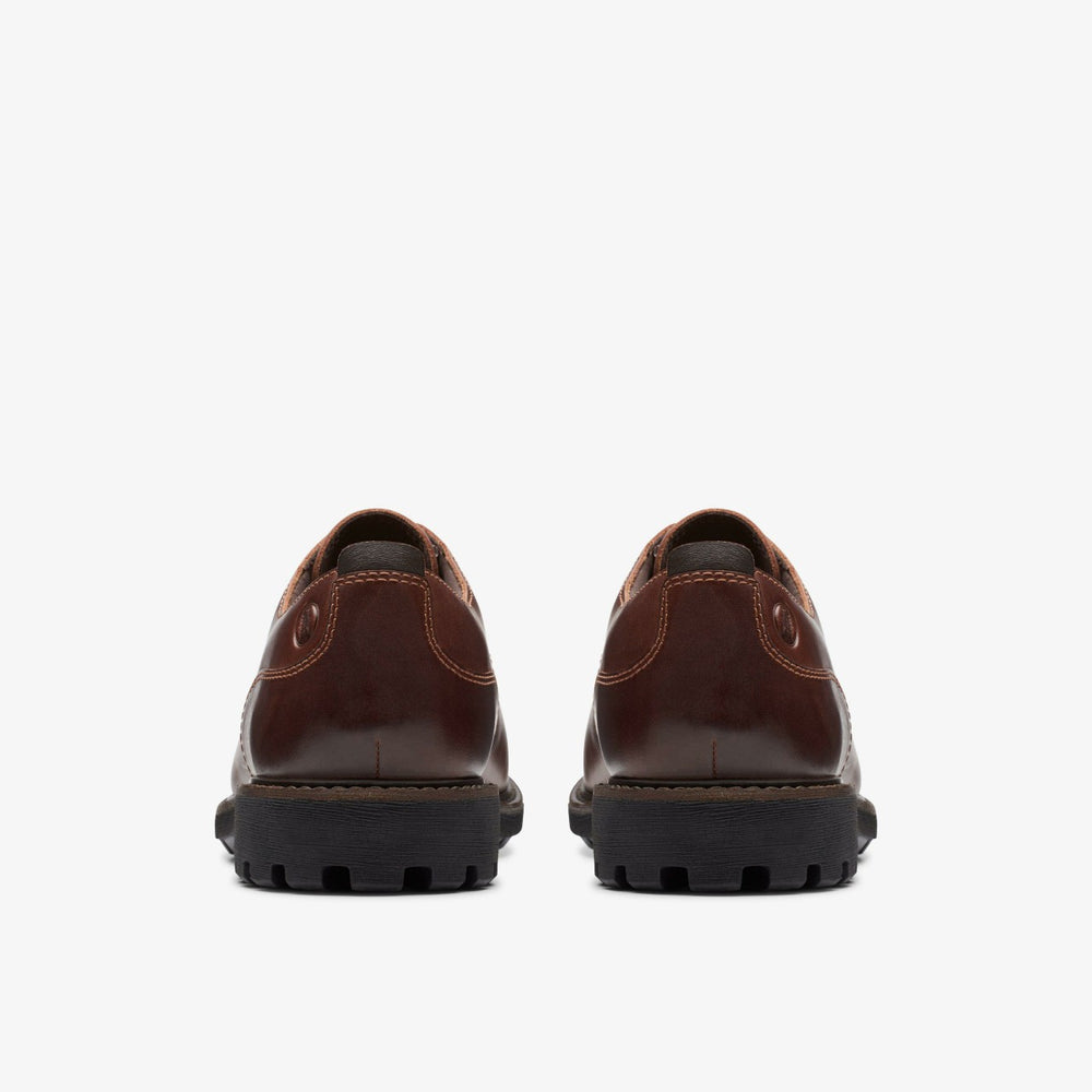 Batcombe Tie Dark Tan Leather | Clarks for sale - Men
