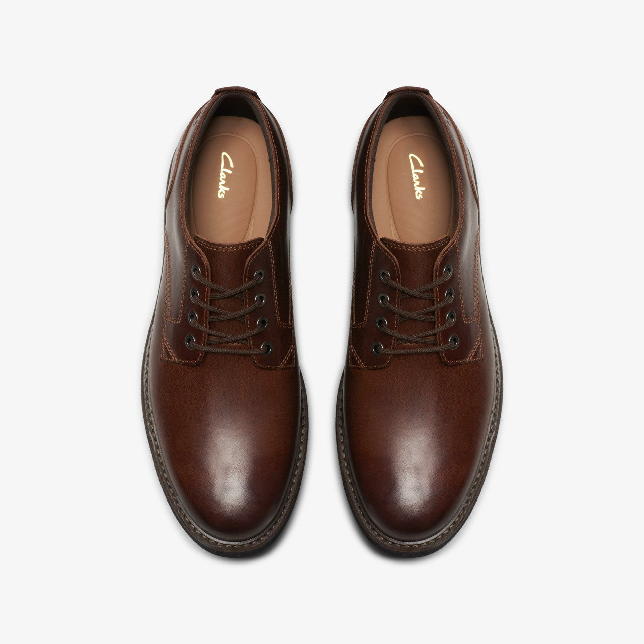 Batcombe Tie Dark Tan Leather | Clarks for sale - Men