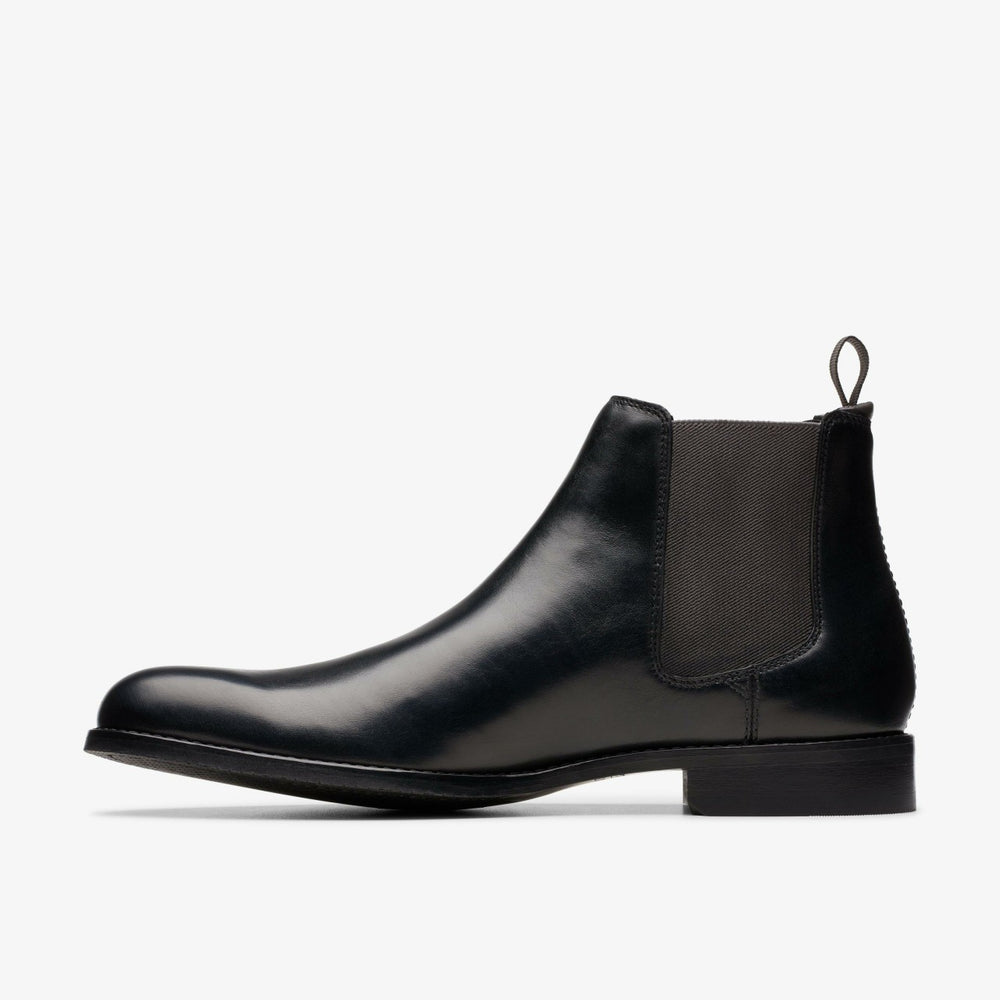 Craft Arlo Top Chelsea Boot Black Leather | Clarks outlet - Men