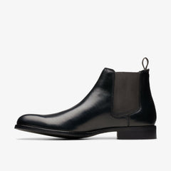 Craft Arlo Top Chelsea Boot Black Leather | Clarks outlet - Men