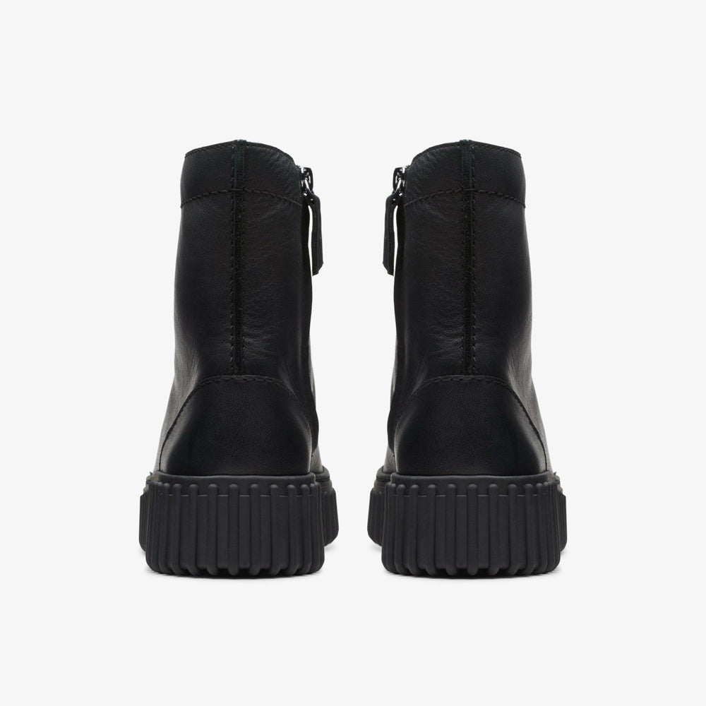 Torhill Rise Ankle Boot Black Leather | Clarks outlet - Women