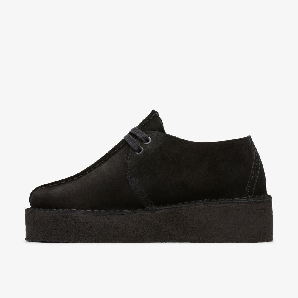 Trek Wedge Black Suede | Clarks for sale - Women