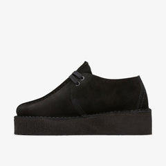Trek Wedge Black Suede | Clarks for sale - Women