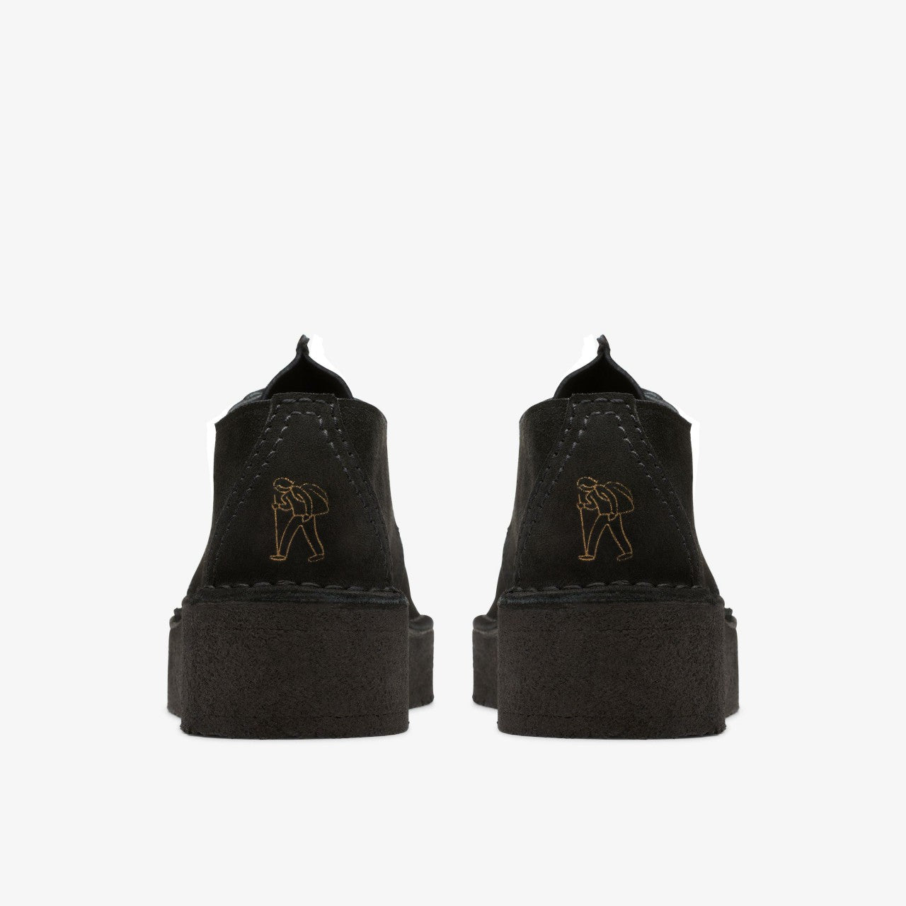 Trek Wedge Black Suede | Clarks for sale - Women