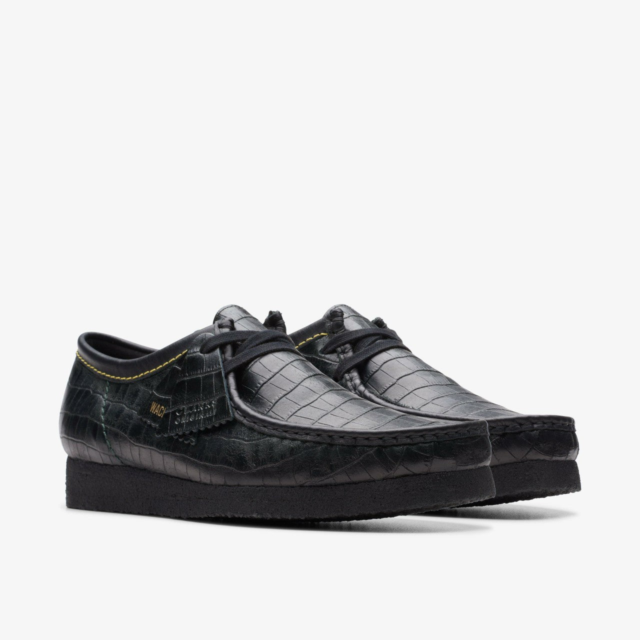 Wallabee Black Crocodile | Clarks on Sale - Men