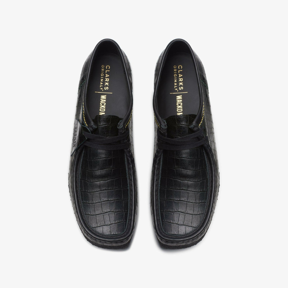 Wallabee Black Crocodile | Clarks on Sale - Men