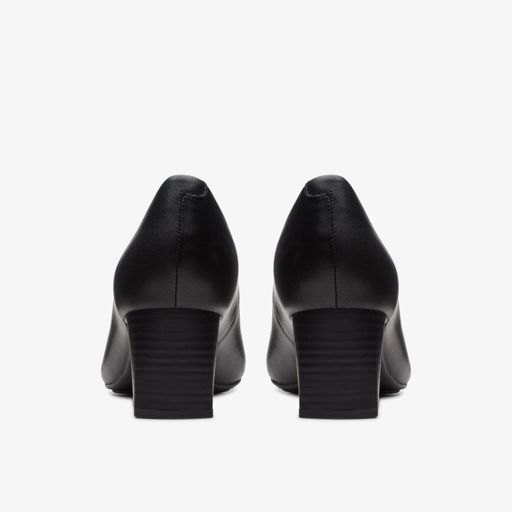 Kyndall Iris Black Leather | Clarks on Sale - Women
