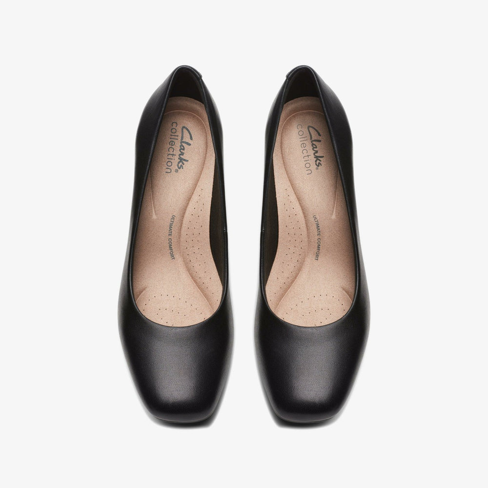 Kyndall Iris Black Leather | Clarks on Sale - Women
