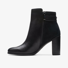Freva 85 Buckle Black Leather | Clarks discount - Women