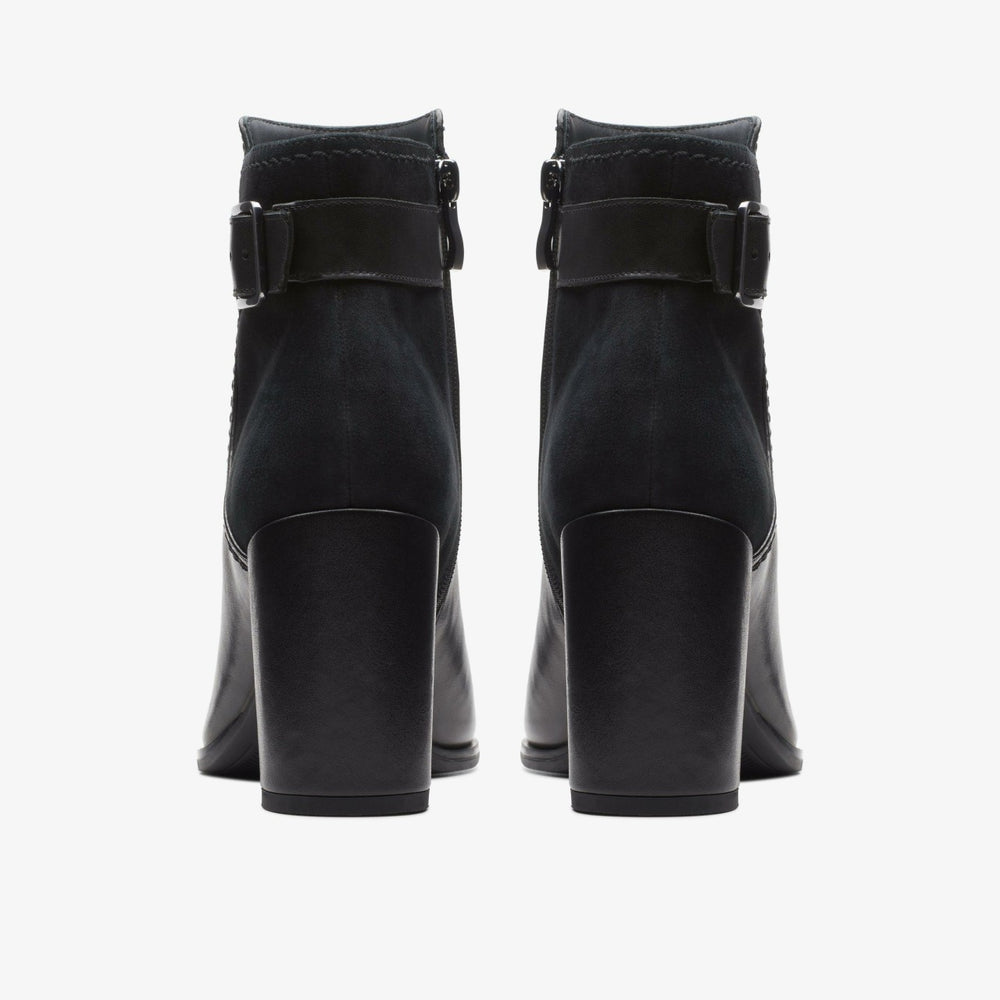 Freva 85 Buckle Black Leather | Clarks discount - Women