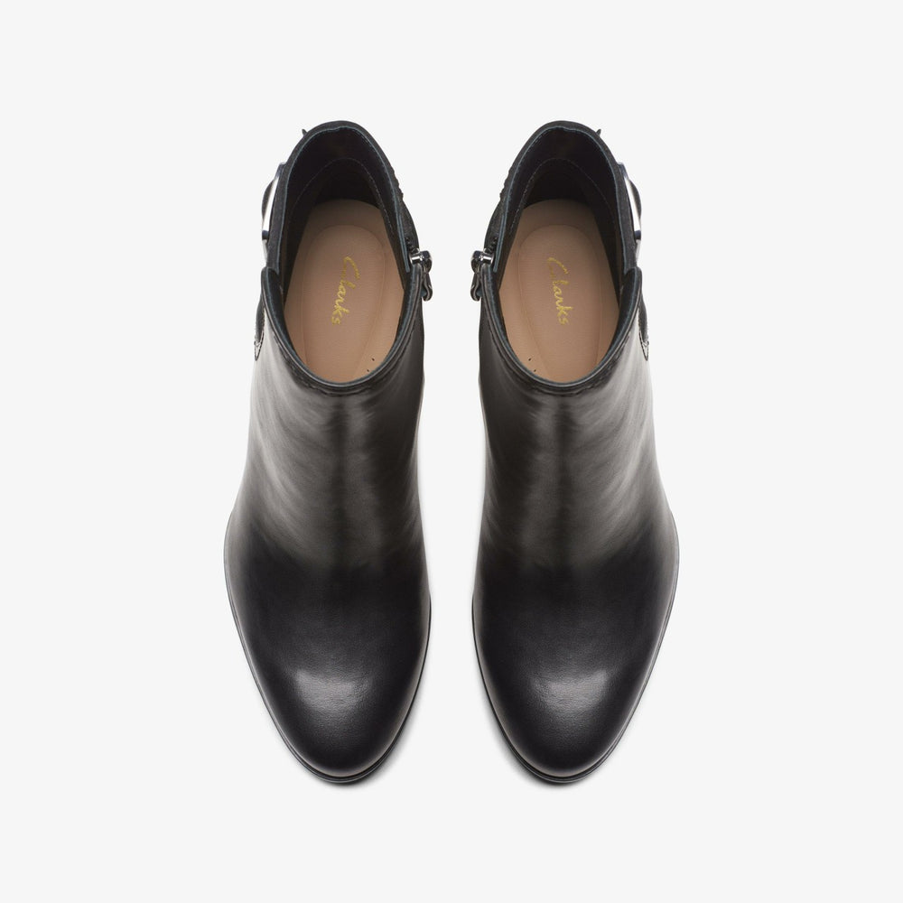 Freva 85 Buckle Black Leather | Clarks discount - Women
