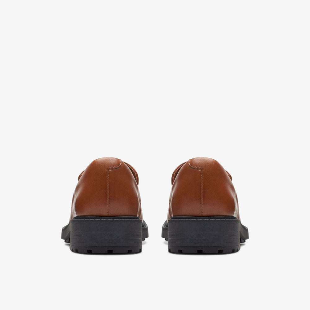 Orinoco 2 Penny Loafer Dark Tan Leather | Clarks online - Women
