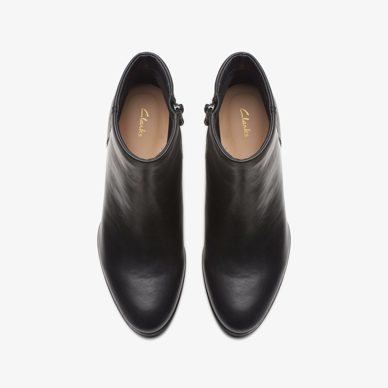 Freva 55 Zip Ankle Boot Black Leather | Clarks on Sale - Women